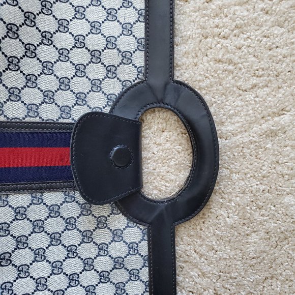 Poor Condition Blue Vintage Gucci Handbag - Picture 5 of 16